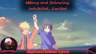 [Nightcore] Believer (Lyrics)