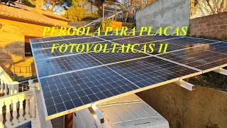 Pérgola para placas fotovoltaicas II. Desmontando una de las baterías, para la nueva batería.