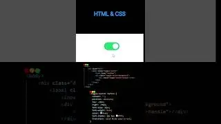 toggle switch html using css 