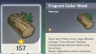 Fragrant cedar wood location(farming route fregrant cedar wood) - genshin impact