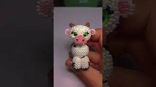 Коровка из бисера. Амигуруми. 