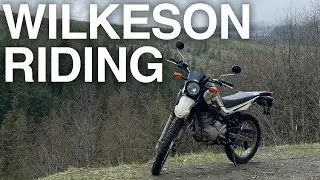 Yamaha XT250 on back country and forest roads outside of Seattle (MotoVlog)