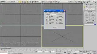 3dsmax Установка шага сетки Grid spacing. Урок 63