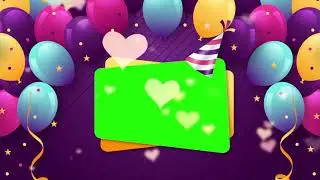 Amazing Happy Birthday Green Screen | green screen animation |chroma key |green screen effects
