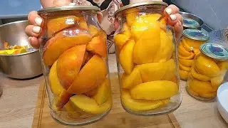 Консервируем персики /Мало сахара/Как свежие