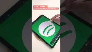 Drawing the Spotify logo on my iPad #art #shorts