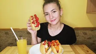 МУКБАНГ ХОТ ДОГ | MUKBANG HOT DOG