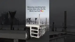 Removing everything from Corniche QATAR after FIFA world cup finals #fifa #worldcup2022