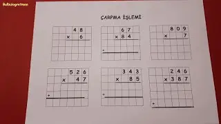 4.sınıf çarpma işlemi ve problemler  @Bulbulogretmen  