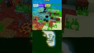 Girls v/s Boys in minecarft sea( masha ultra funk)#shorts#phonkminecarft