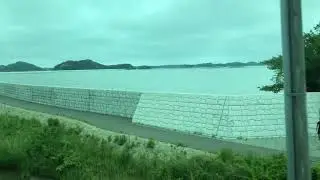 On the way to new Nobiru station 5 June 2018 新野蒜駅へ向かう電車の車窓から 2018年6月5日