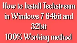 How to install Toyota Techstream v13 in windows 7 and 10 | MVCI Driver install
