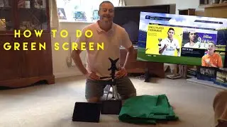 How to Make and Edit Green Screen YouTube Videos using only 2 IPads, £5 Green Screen and 2 Apps