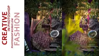 Outdoor fashion photo Retouching