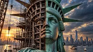 Como a ESTÁTUA DA LIBERDADE  de 93 METROS de altura foi construída e atravessou o oceano?