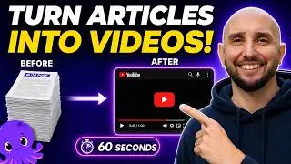 Turn Articles Into Videos In MINUTES With Pictory AI | AI Text to Video Generator