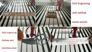 Co2 150W 180W laser cutting acylic wood and engraving metal