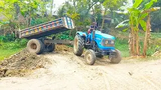 Unloading method Sonalika RX60 Tractor Digital hydraulic facility system jack unload from trolley100