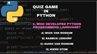 Make Quiz Game project with  python ।। python project 💯