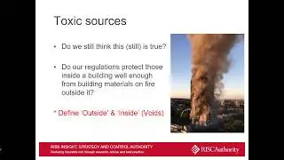 Occupant Toxicity Threat from Rain Screen Cladding Systems 15 08 19