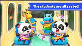 🚌 Little Panda's Fun Day on the School Bus | Shopping Adventure | BabyBus Kids Cartoon 🚸