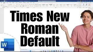 How to make Times New Roman Default on Word - ( MAC )