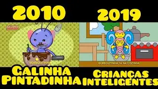 Galinha Pintadinha VS Crianças Inteligentes - Borboletinha - HD | Original VS Cópia