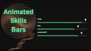 ANIMATED SKILLS BARS USING HTML AND CSS  |HOW TO MAKE ANIMATED  SKILLS BARS | SKILLS BARS TUTORIAL