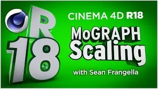Cinema 4D R18 - MoGraph Cloner Scaling - New MoGraph Animation Feature Tutorial