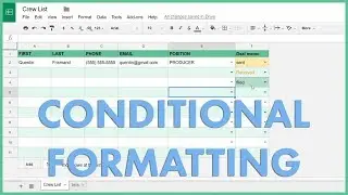 How to use Conditional Formatting in Google Sheets