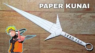 How to Make a Paper Kunai | Origami Paper Kunai Knife | Simple 