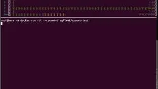 Docker one cpu