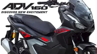 New 2025 Honda ADV 160 in Matte Black - The ULTIMATE Adventure Bike for Beginners!