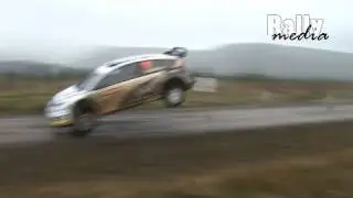 Petter Solberg very big jump - Wales Rally GB 2009