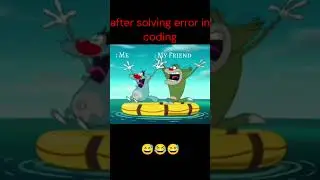 After solving error in coding;coding loverss,short for coding lovers #oggy #coding #youtubeshorts