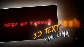 Pc Like 3D Text File Link | Node video | Xml by Yaseen Playz 🥰 🤗