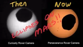 Solar Eclipses on Mars: Captured by the Curiosity and Perseverance Rovers