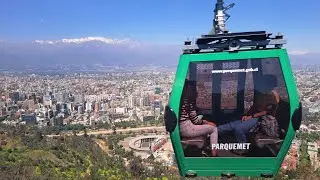 🇨🇱 Santiago, Chile | Oasis Station | Funicular | Cable Car | Bella Vista Barrio #travel #chile