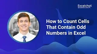 How to Count Cells That Contain Odd Numbers in Excel