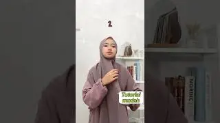 Tutorial hijab pashmina simpel #shorts
