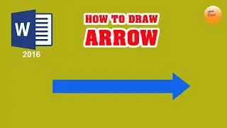 How to draw arrow in Word 2016 (No Need Language!)