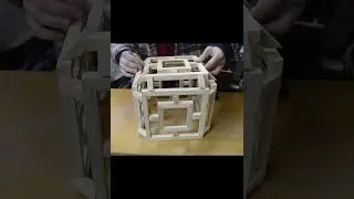Amazing lamp made entirely from wood!