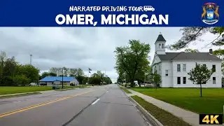 🚗 Omer, Michigan 🌳 4K Drive