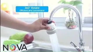360° Rotating water saving and sprinkle tap accessory with 3 gear modes water saver