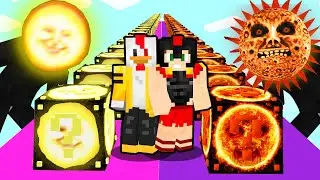 LUCKY BLOCK from DON'T LOOK AT THE MOON 🌑 vs LUCKY BLOCK from THIS IS NOT THE SUN ☀️ MINECRAFT
