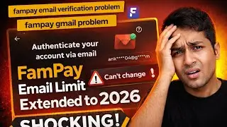 fampay authenticate your account via email problem | fampay incorrect email selected problem