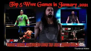 Top-5 Best Wwe Games for android [2021] 🔥with  realistic graphics!Must try