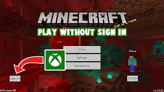 How To Play Multiplayer With Friends In Minecraft PE without signing in To Xbox Live.