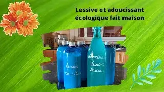 Lessive et adoucissant écologique fait maison