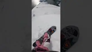 GoPro | Steepest Line in Antarctica? 🎬 Xavier de Le Rue #Shorts #Snowboarding